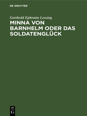 cover image of Minna von Barnhelm oder das Soldatenglück